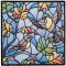 BFC1604 Stained Glass Quilt Squares- The Seasons