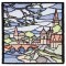 BFC1611 Stained Glass Quilt Squares- Landscapes