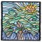 BFC1611 Stained Glass Quilt Squares- Landscapes