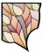 BFC1615 Stained Glass Peacock with Fall Colors