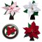 BFC1629 QIH Applique Poinsettias