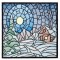 BFC1632 Stained Glass Quilt Squares- Winter