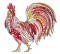 BFC1636 Large Tribal Rooster