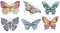 BFC1642 Stained Glass Butterflies