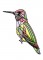 BFC1674 Stained Glass Birds