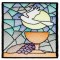 BFC1676 Stained Glass Quilt Squares- Peace