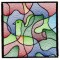 BFC1676 Stained Glass Quilt Squares- Peace