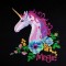 BFC1680 Unicorn and Flowers