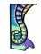 BFC1685 Ching Chou's Stained Glass Seahorse