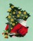 BFC1686 Large Santa in a Car (Late for Work)