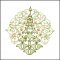 BFC1709 Art Nouveau Floral Quilt Blocks