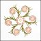 BFC1709 Art Nouveau Floral Quilt Blocks