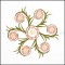 BFC1709 Art Nouveau Floral Quilt Blocks - 07