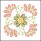 BFC1709 Art Nouveau Floral Quilt Blocks - 09