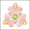 BFC1709 Art Nouveau Floral Quilt Blocks