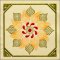 BFC1727 Elegant Art Nouveau Quilt Blocks