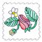 BFC1742 Stained Glass Floral Blocks