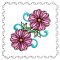 BFC1742 Stained Glass Floral Blocks