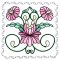 BFC1742 Stained Glass Floral Blocks