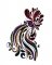 BFC1745 Four Tribal Rooster Portraits