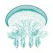 BFC1754 Ernst Haeckel's Ocean Quilt Blocks - 11