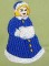 BFC0175 Victorian Santa Wreath
