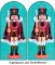 BFC1774 Split Blue And Red Nutcracker