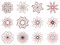 BFC1779 Two Color Quilt Circles