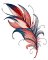 BFC1787 Watercolor Feathers