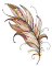 BFC1787 Watercolor Feathers