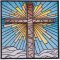BFC1801 QIH- Stained Glass Quilt Squares- Crosses