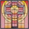 BFC1801 QIH- Stained Glass Quilt Squares- Crosses