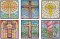 BFC1801 QIH- Stained Glass Quilt Squares- Crosses
