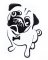 BFC1838 Blackwork Dogs