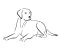 BFC1838 Blackwork Dogs