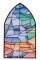 BFC1842 Stained Glass Church Windows