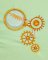 BFC1843  Steampunk Clock with Butterflies