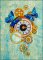 BFC1843  Steampunk Clock with Butterflies