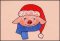 BFC1876 Pig Family Christmas Celebration