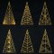 BFC1878 Golden Christmas Trees