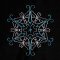 BFC1884 Six Snowflakes on Black Fun Set