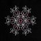 BFC1884 Six Snowflakes on Black Fun Set