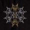 BFC1884 Six Snowflakes on Black Fun Set