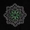 BFC1884 Six Snowflakes on Black Fun Set