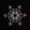 BFC1884 Six Snowflakes on Black Fun Set