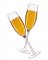 BFC1885 Champagne Glasses- Fun Set