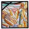 BFC1889 Variegated Sunflowers Stained Glass
