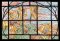 BFC1889 Variegated Sunflowers Stained Glass