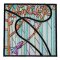 BFC1895 Variegated Horses Stained Glass