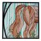 BFC1895 Variegated Horses Stained Glass